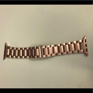 Rose gold Apple Watch band